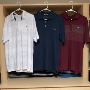 3 Large Travis Mathew polos